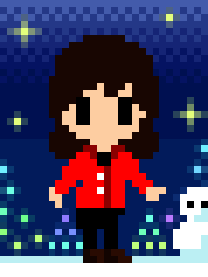 Alexandra as a pixel art